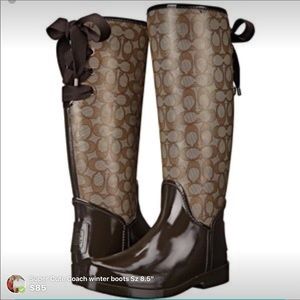 Super cute Coach Rain boots